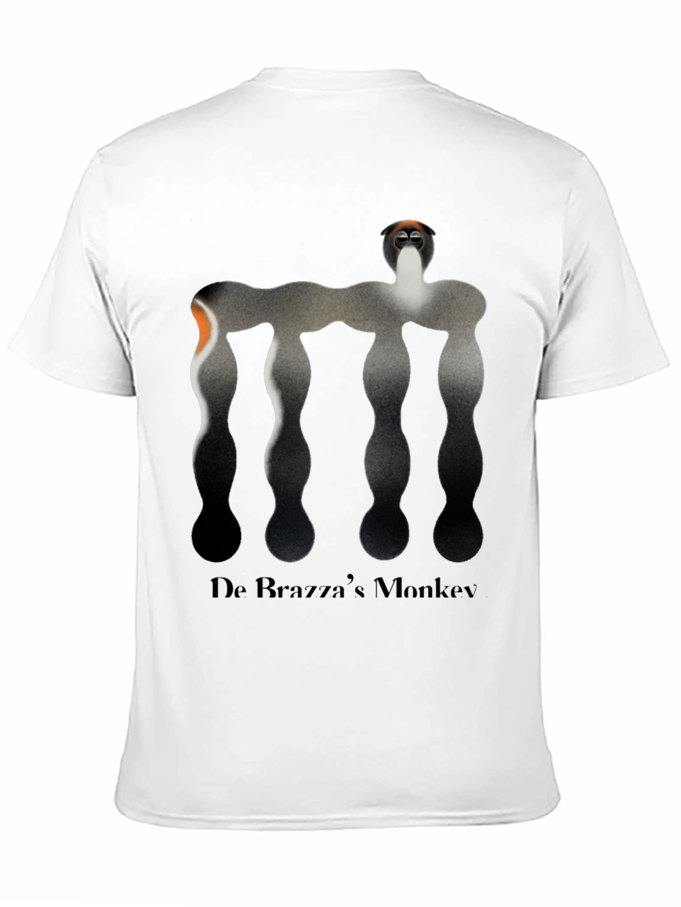 De Brazzas Monkey Graphic Tee - Unique Black T-Shirt