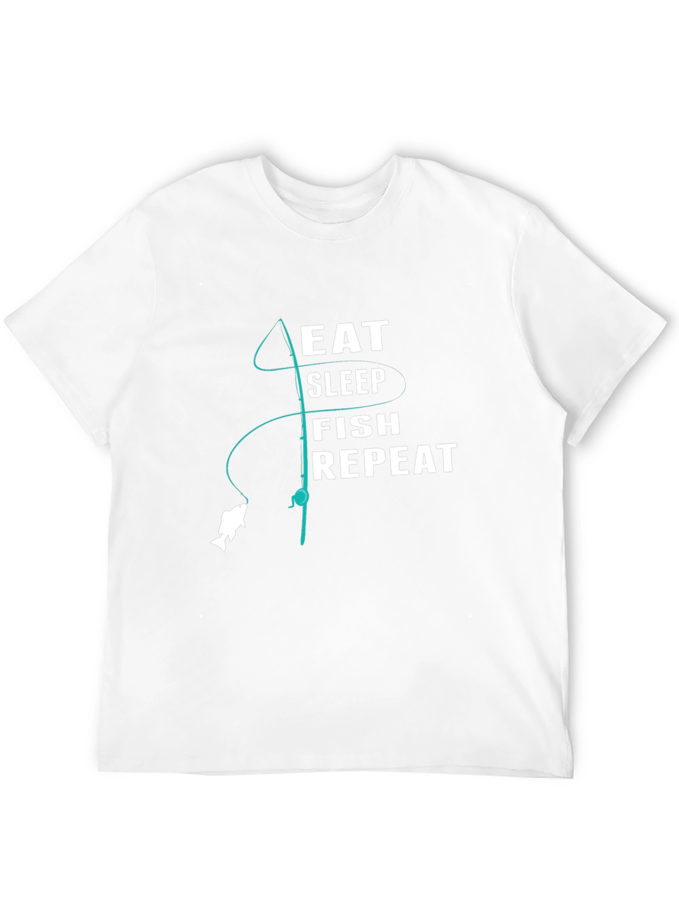 Eat Sleep Fish Repeat Graphic Tee