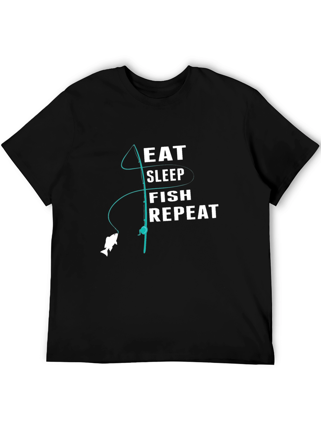 Eat Sleep Fish Repeat Graphic Tee