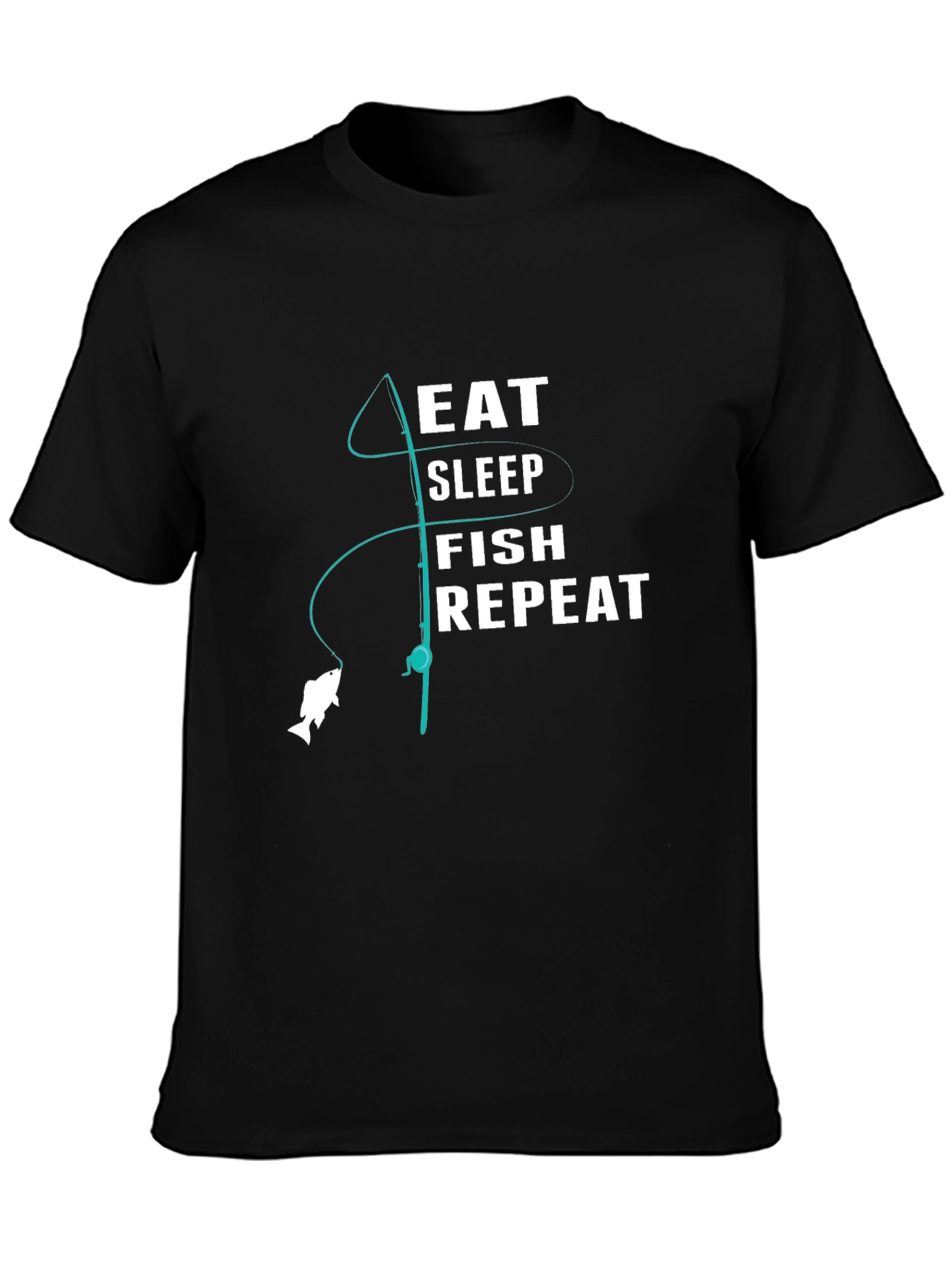 Eat Sleep Fish Repeat Graphic Tee