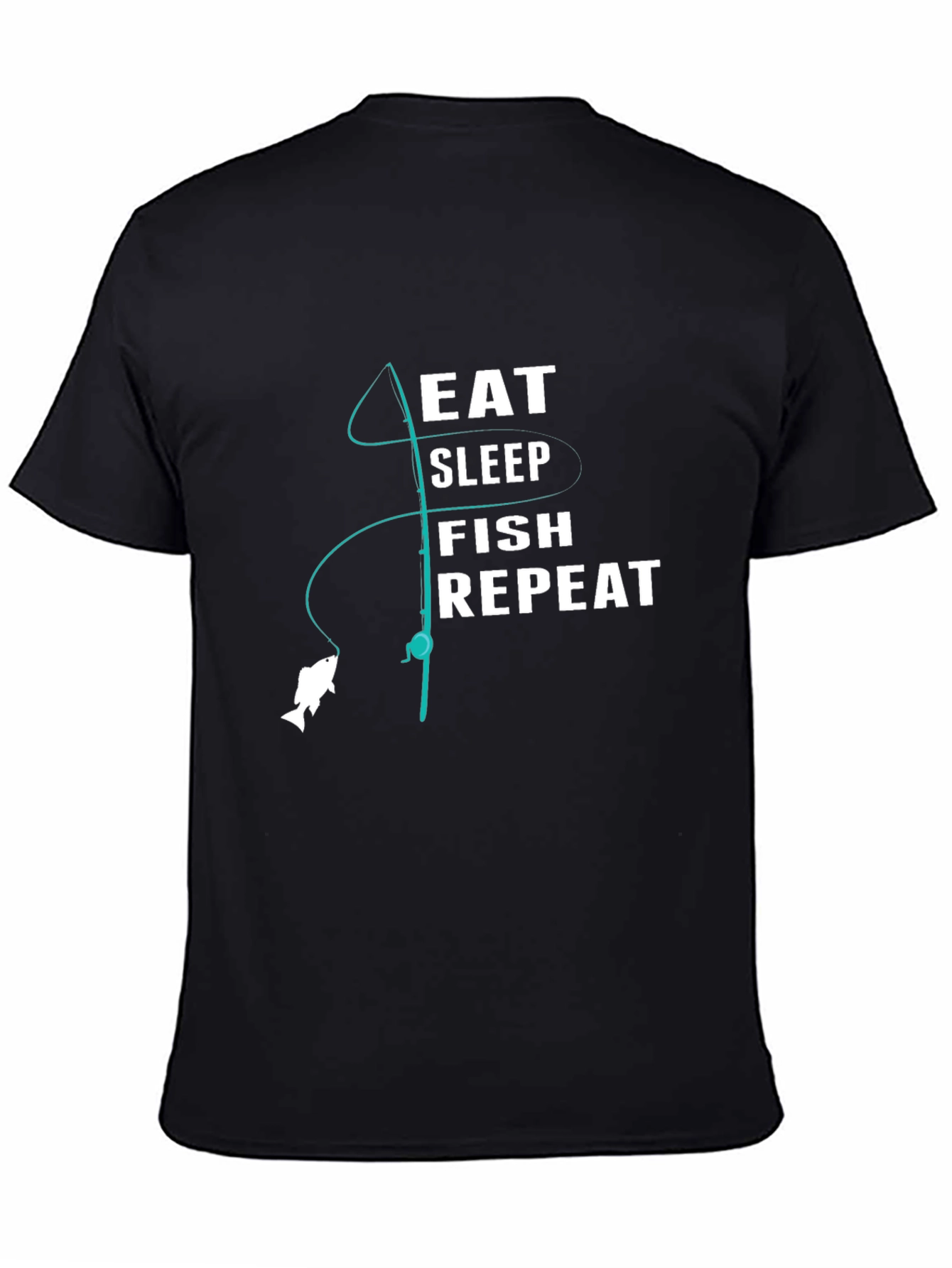 Eat Sleep Fish Repeat Graphic Tee