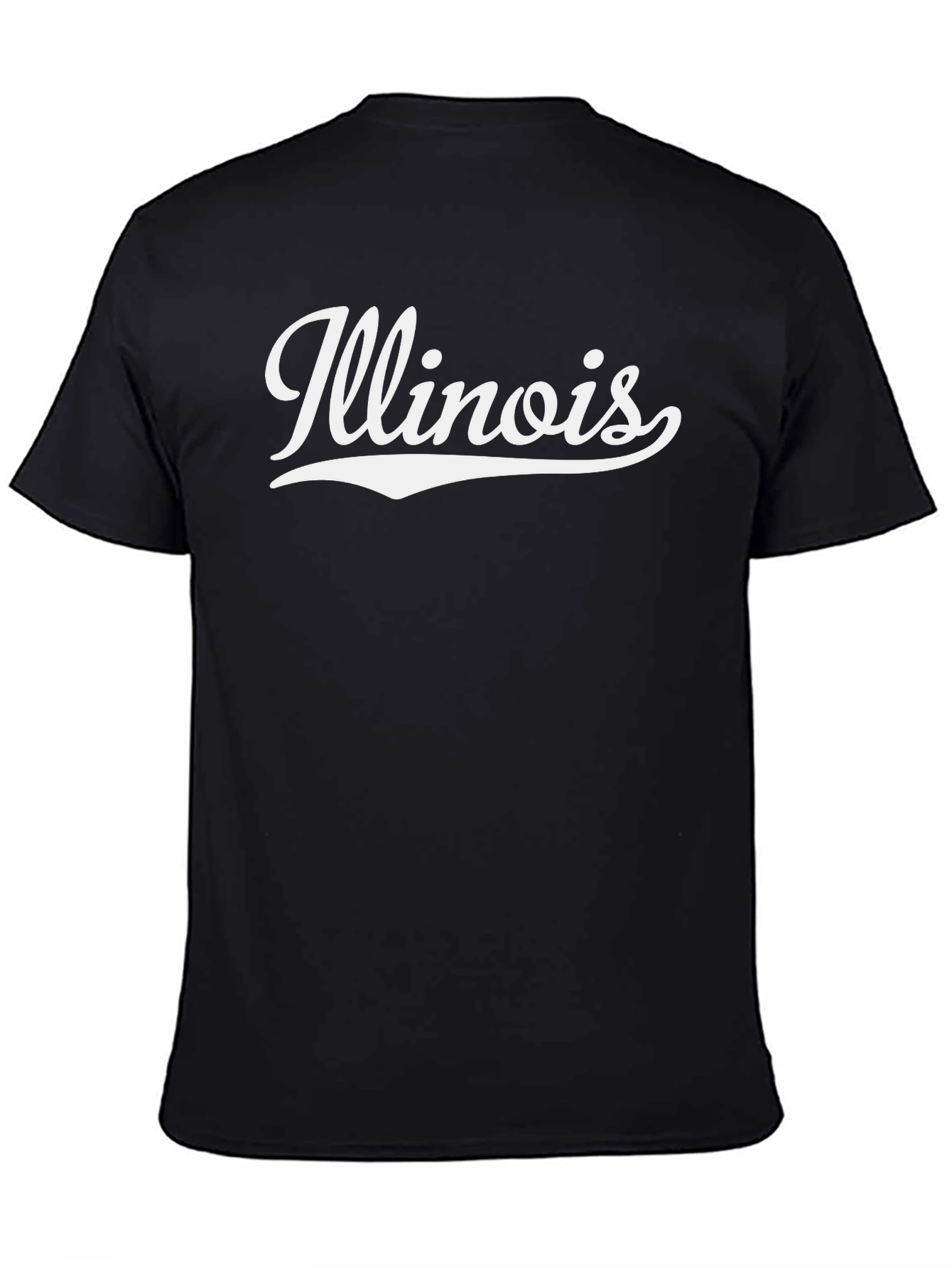 Illinois State Pride Graphic Tee - Black