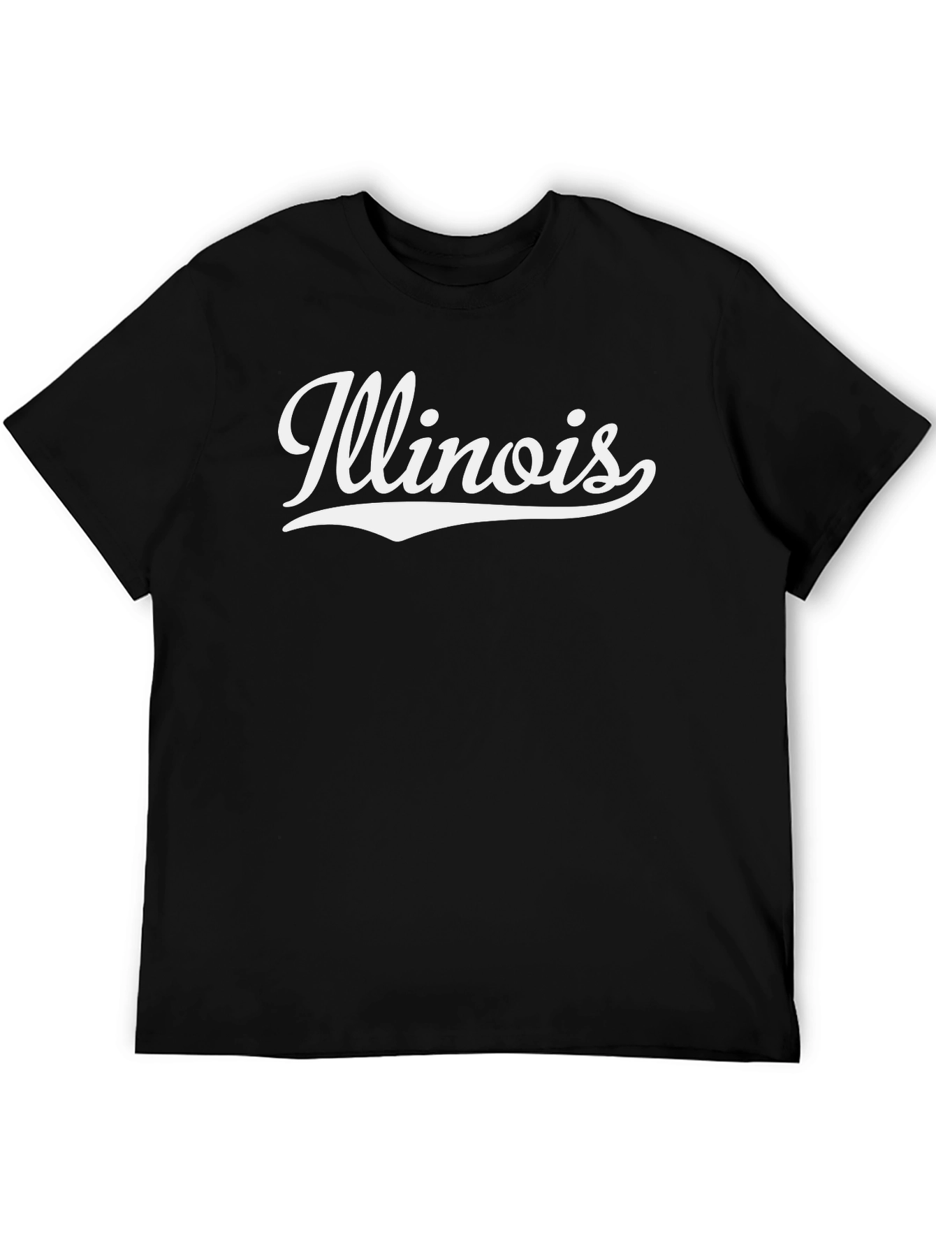 Illinois State Pride Graphic Tee - Black