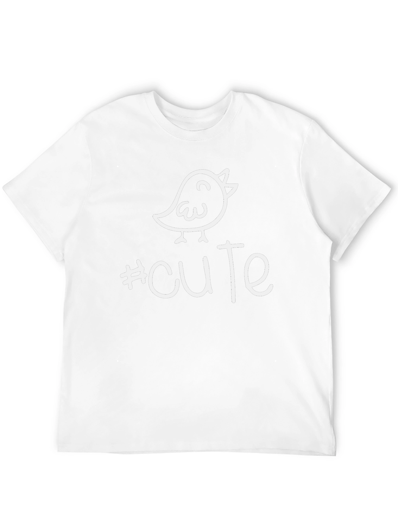 Cute Bird Graphic Tee - Unisex Black T-Shirt
