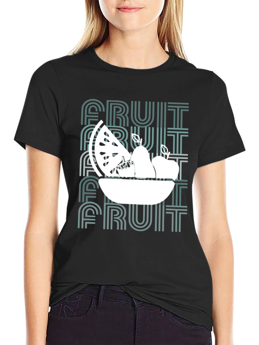 Fruit Bowl Graphic Tee - Trendy Summer Design