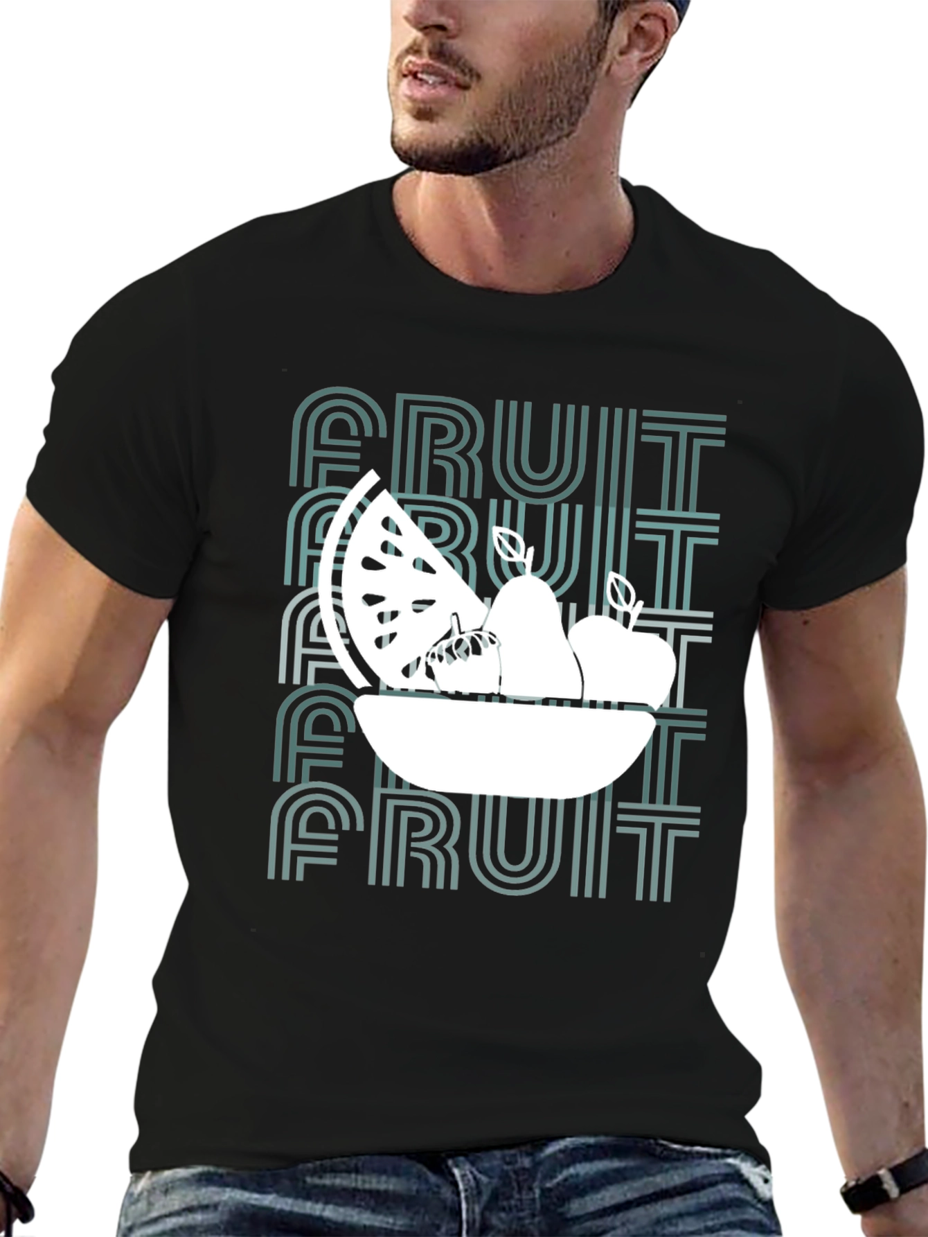 Fruit Bowl Graphic Tee - Trendy Summer Design
