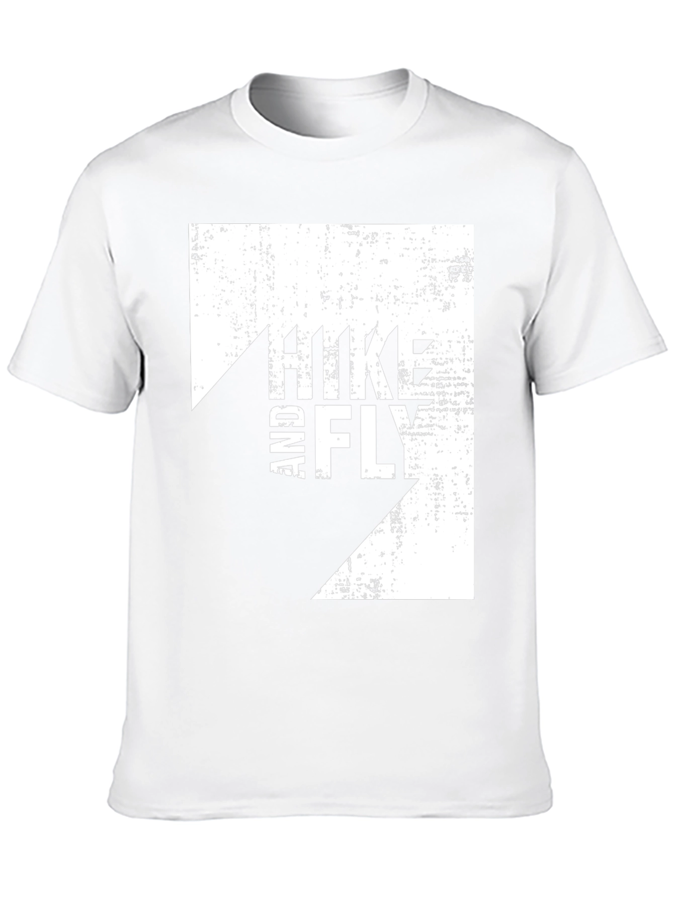 Hike and Fly Graphic Tee - Black Cotton T-Shirt
