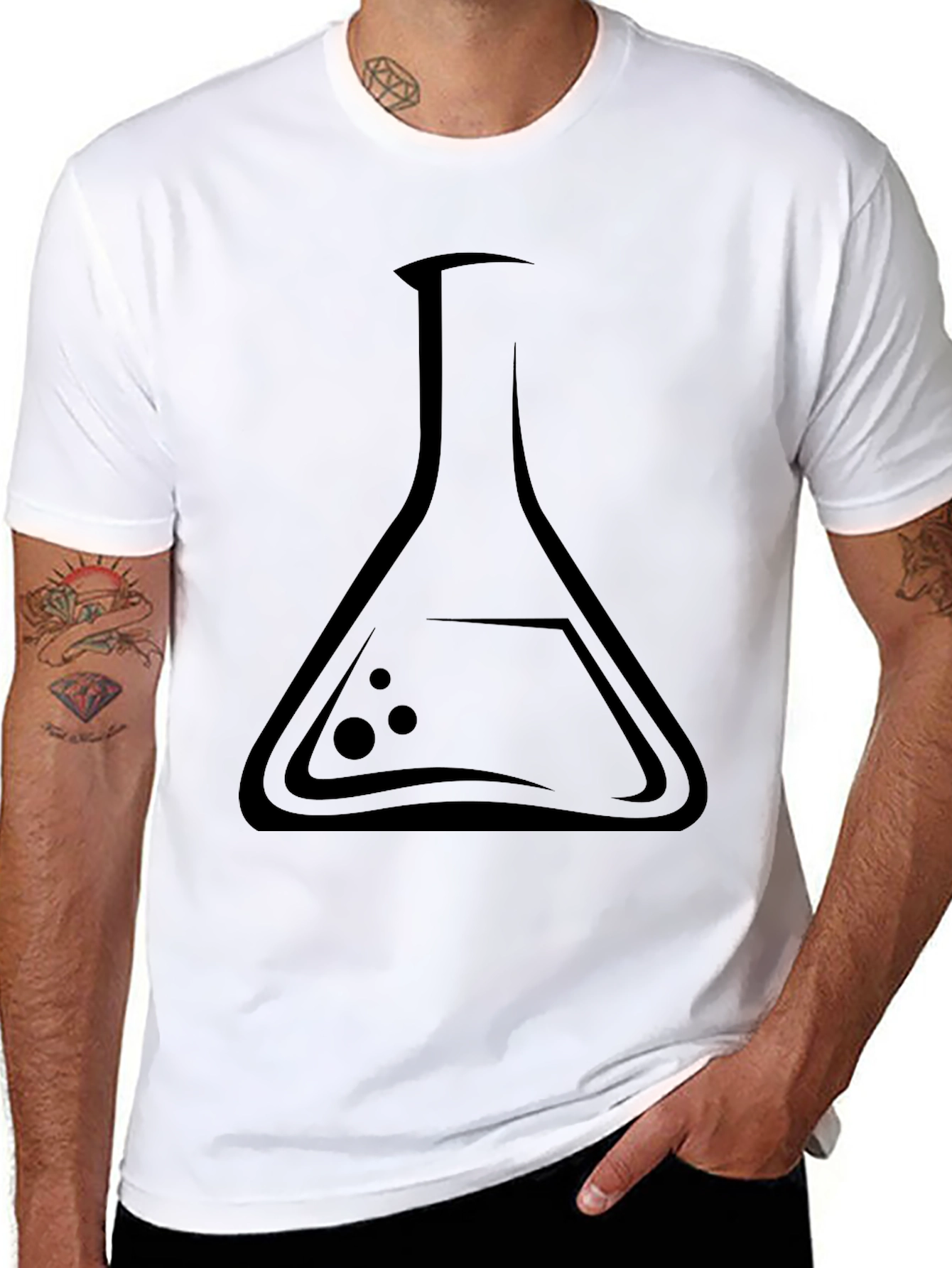 Science Beaker Graphic Tee - Cool Experiment Design