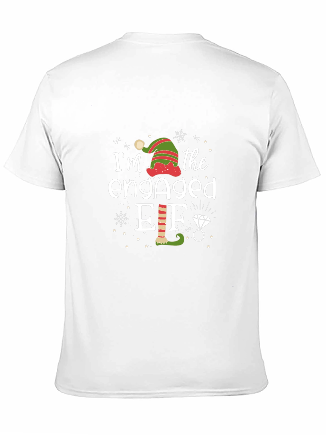 Engaged Elf Graphic Tee - Christmas Holiday Shirt