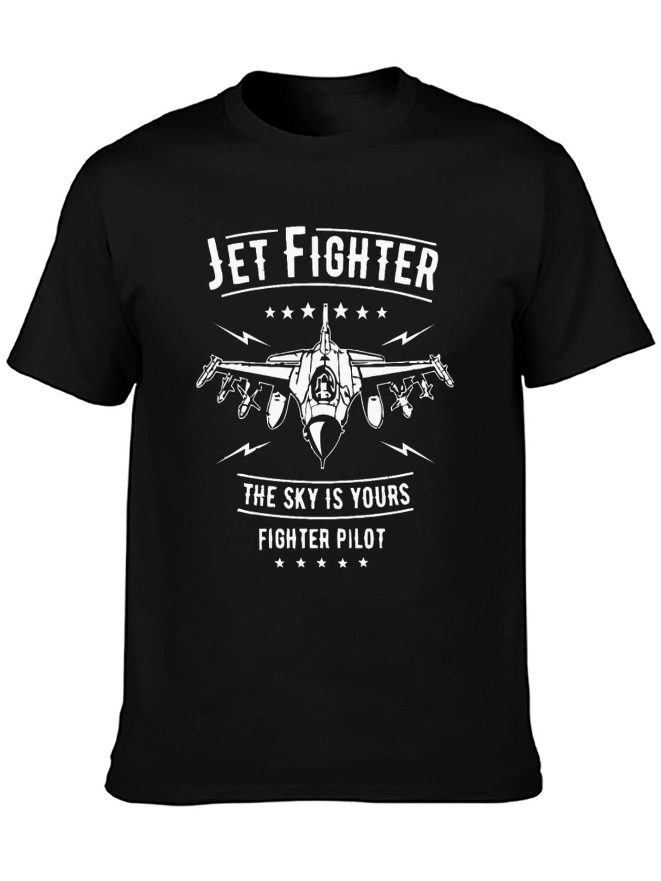 Jet Fighter Pilot Graphic T-Shirt - Sky is Yours