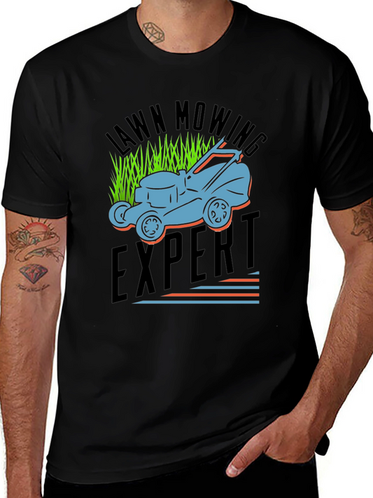 Lawn Mowing Expert Graphic T-Shirt - Comfortable Fit