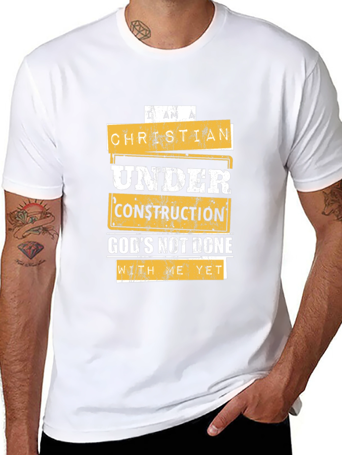 Christian Under Construction Graphic Tee
