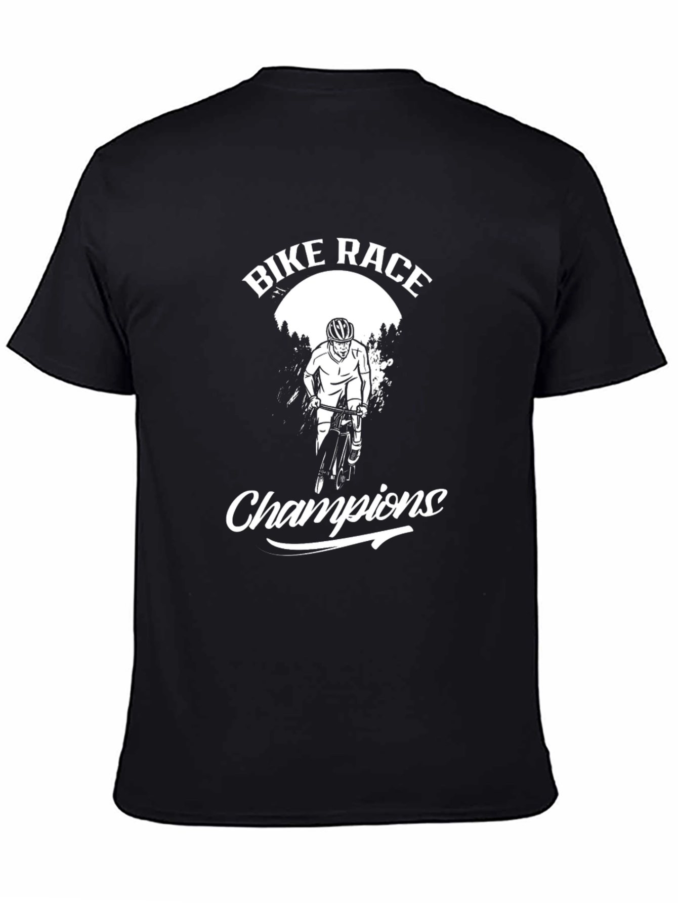 Bike Race Champion Black T-Shirt