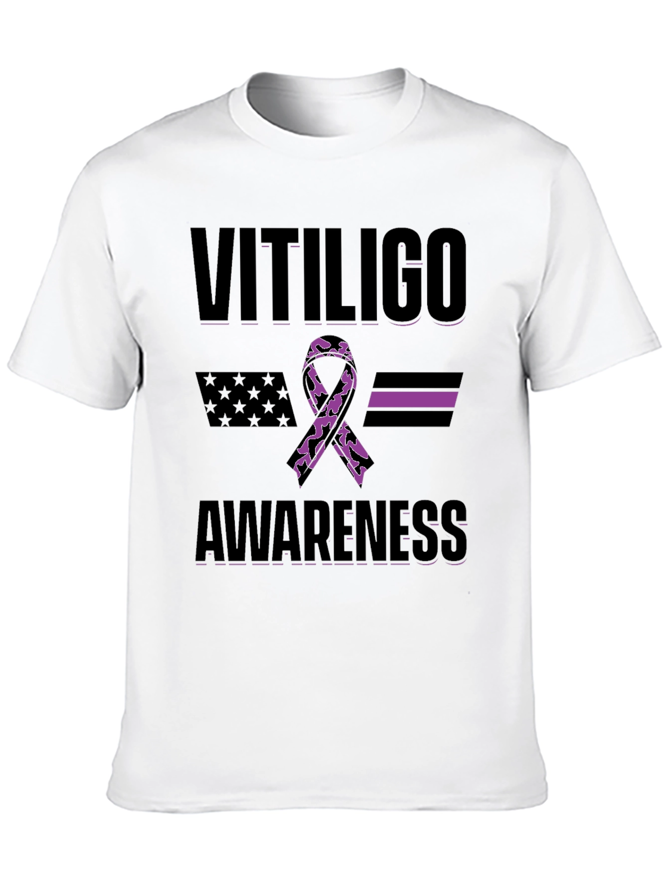 Vitiligo Awareness Ribbon T-Shirt