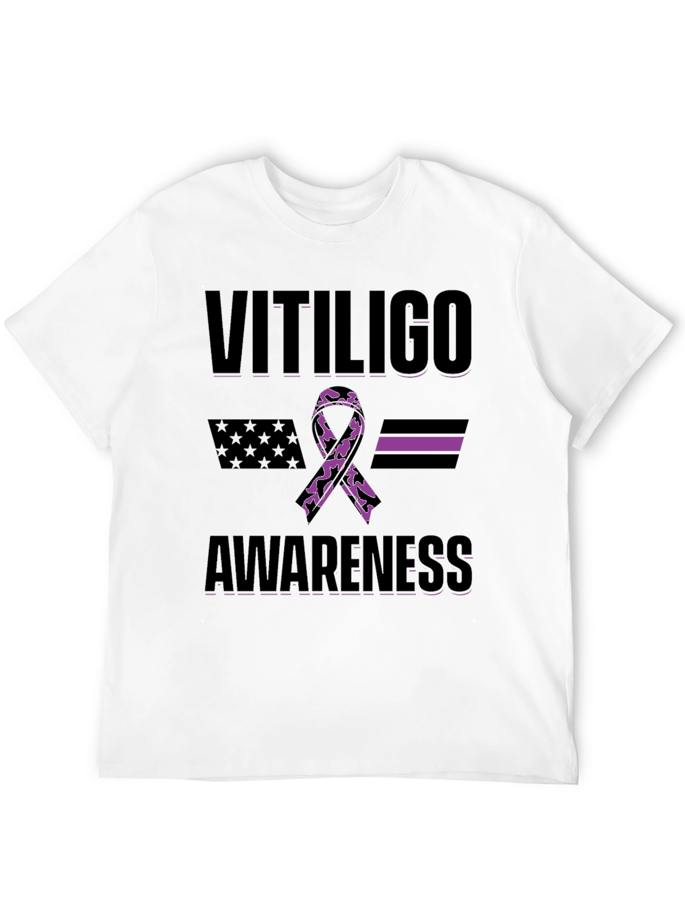 Vitiligo Awareness Ribbon T-Shirt