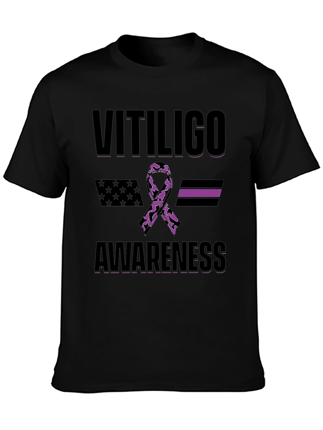 Vitiligo Awareness Ribbon T-Shirt