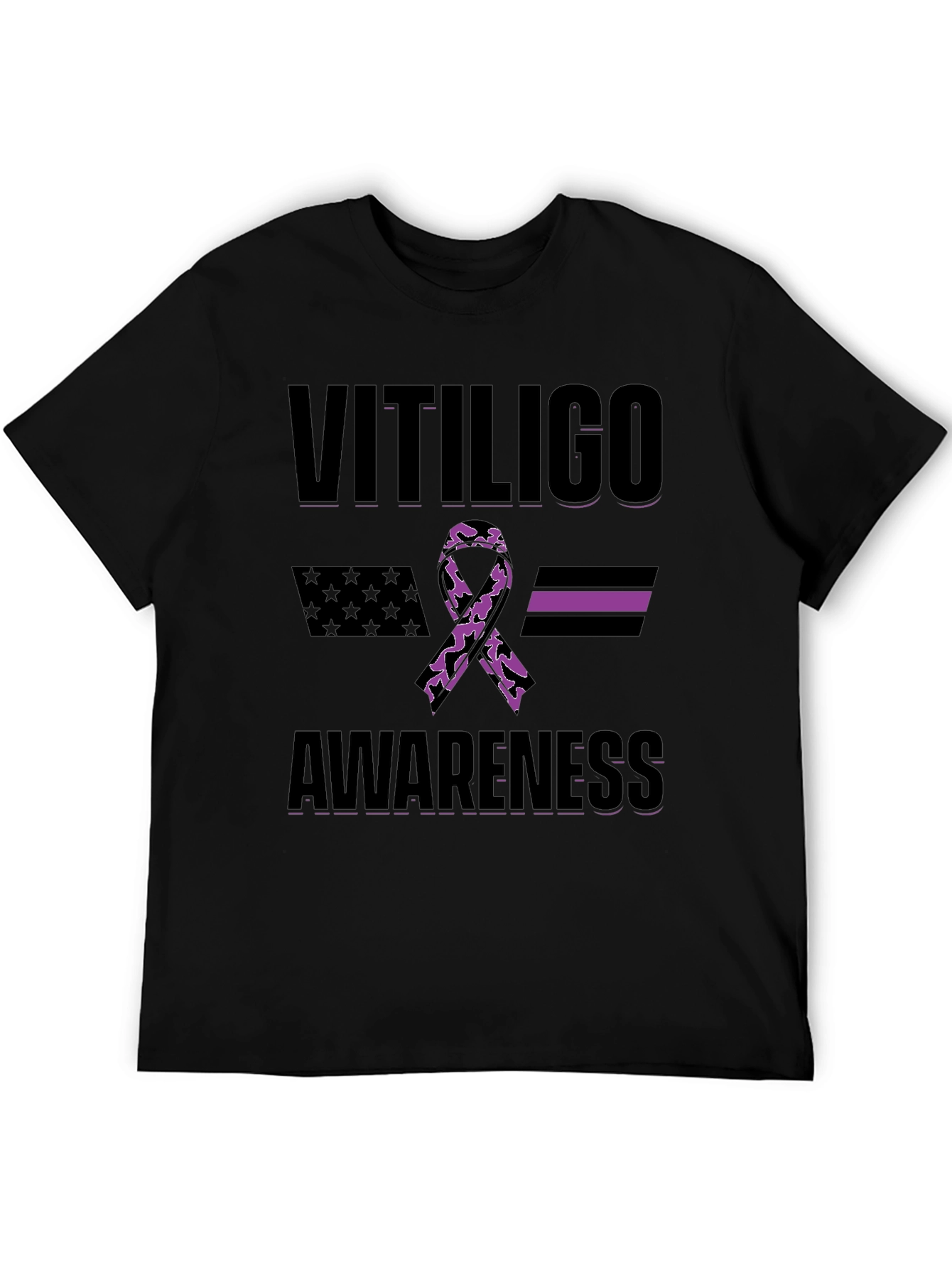 Vitiligo Awareness Ribbon T-Shirt