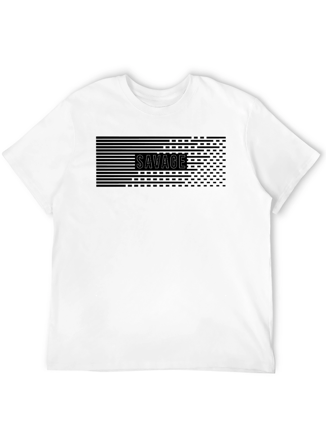Savage Graphic Print Mens Black T-Shirt