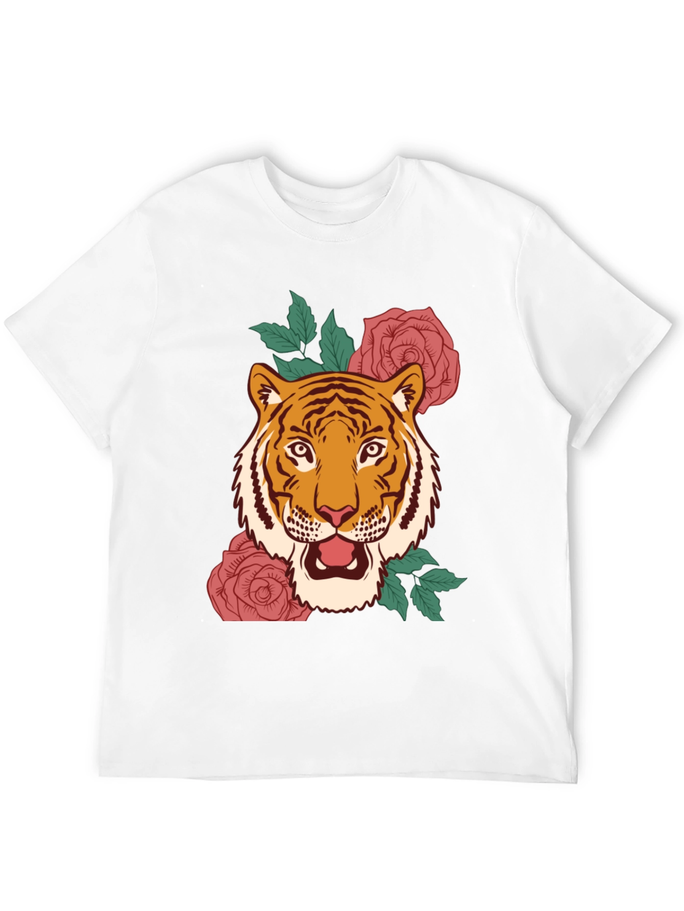 Tiger & Roses Graphic Tee