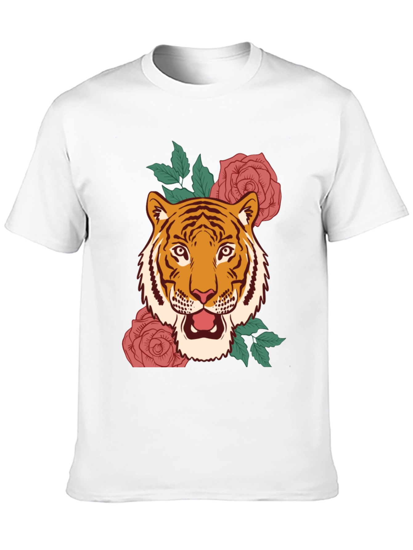 Tiger & Roses Graphic Tee
