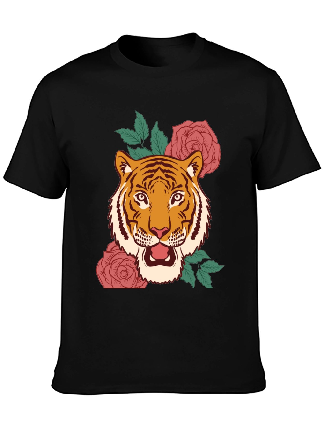 Tiger & Roses Graphic Tee