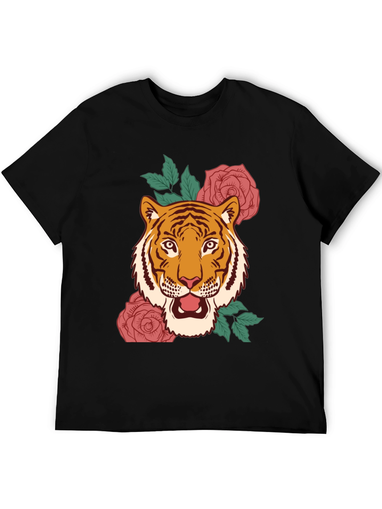 Tiger & Roses Graphic Tee