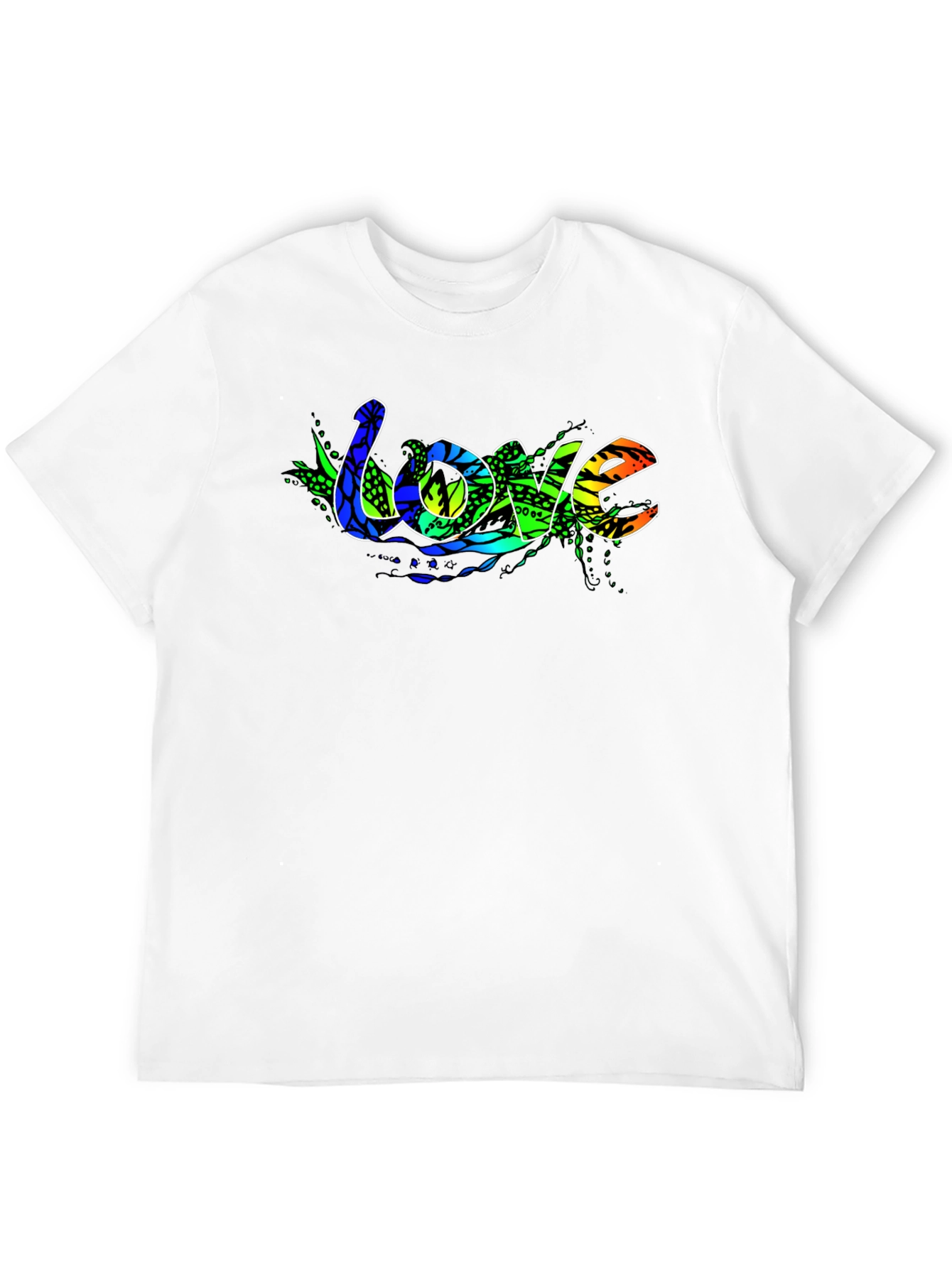 Love Graphic Print T-Shirt - Black