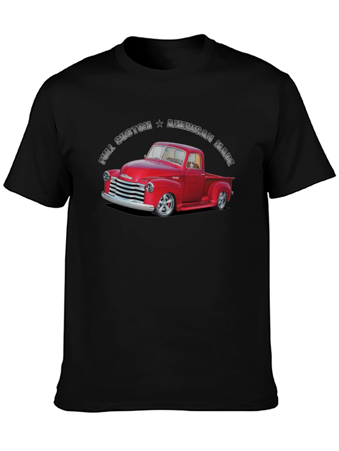 Custom American Made Red Truck Graphic T-Shirt