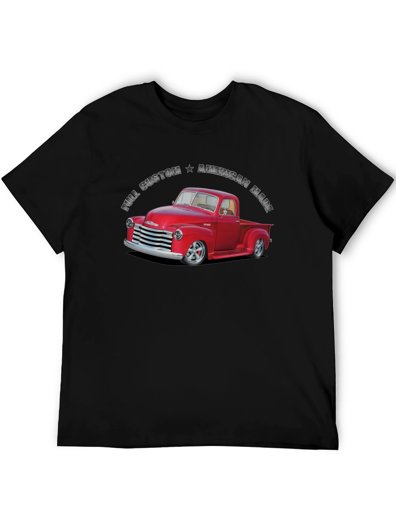 Custom American Made Red Truck Graphic T-Shirt