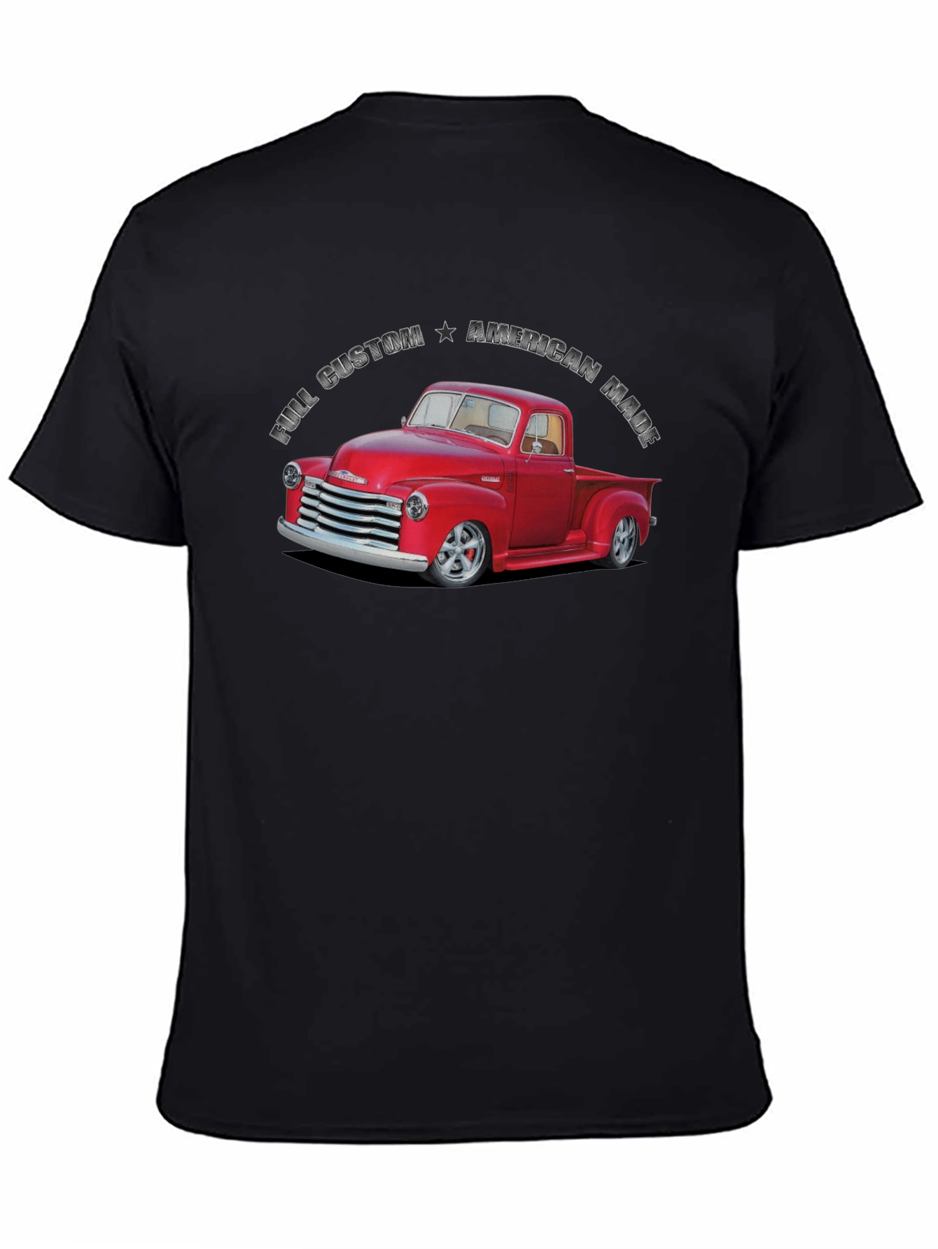 Custom American Made Red Truck Graphic T-Shirt