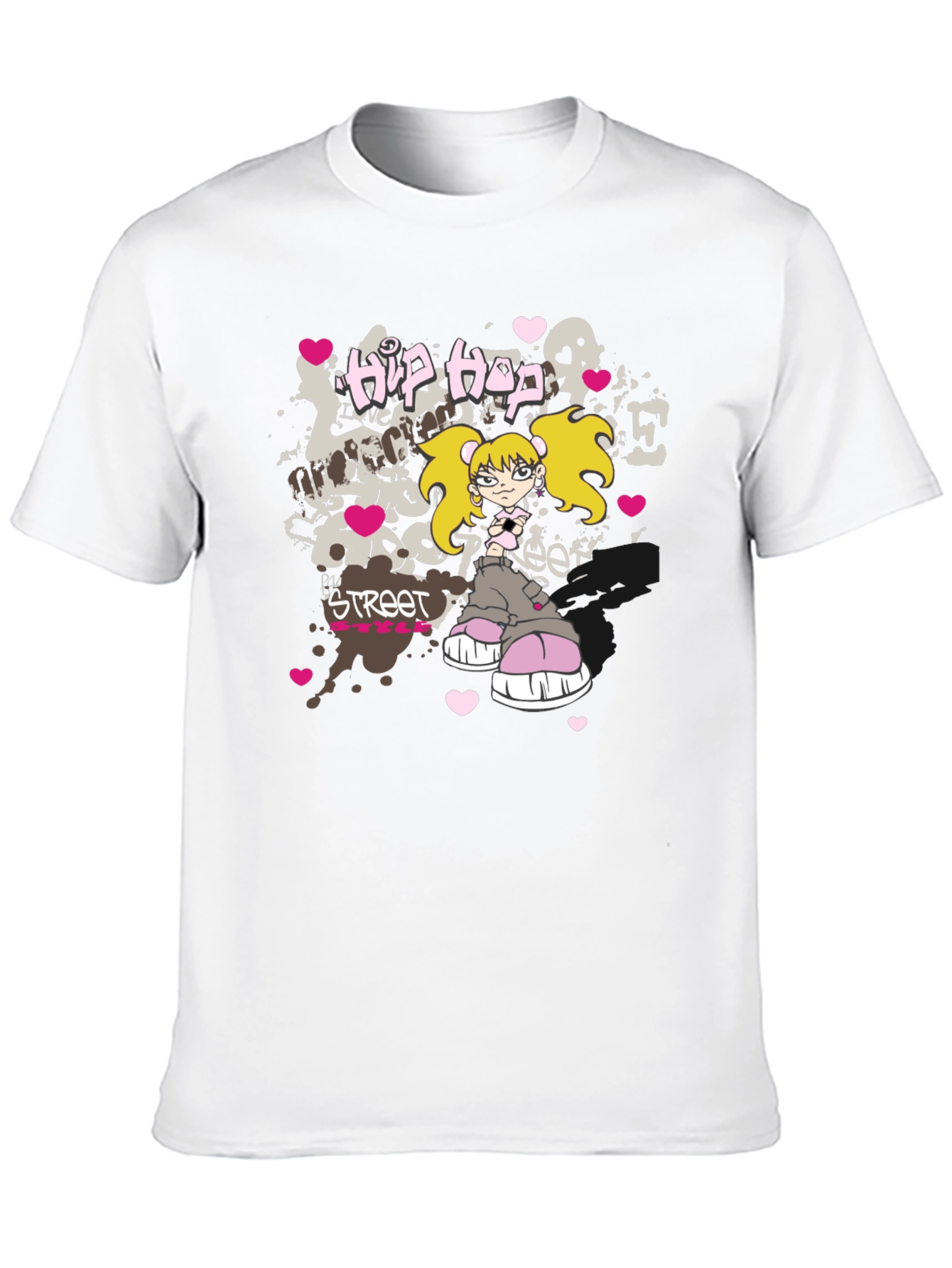 Hip Hop Street Style Black T-Shirt