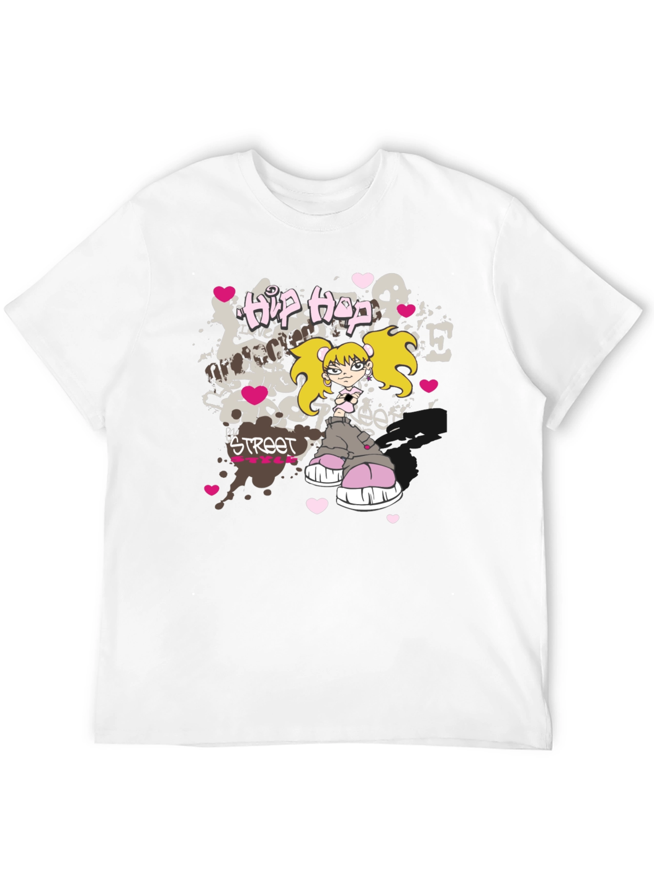 Hip Hop Street Style Black T-Shirt