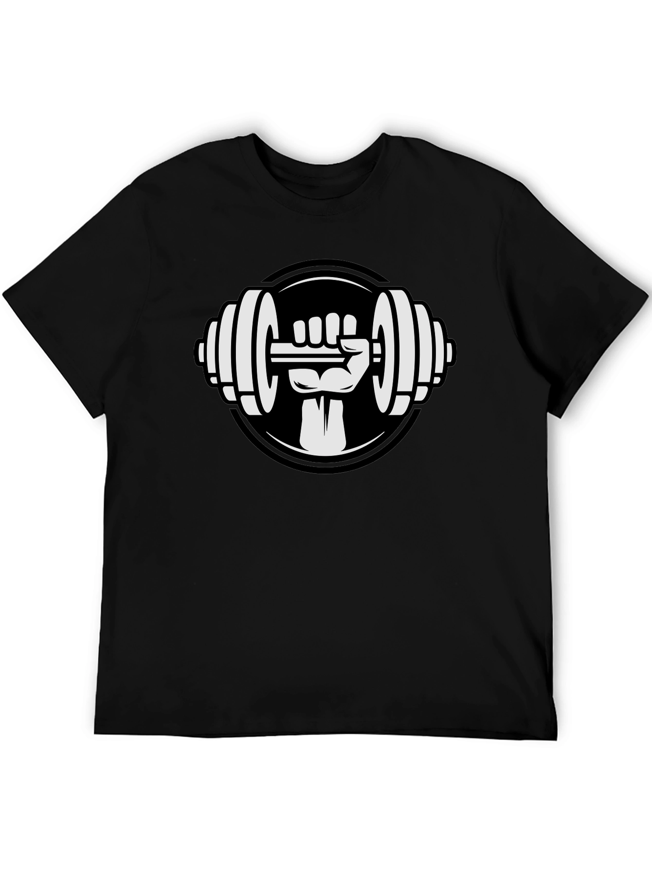 Weightlifting Hand T-Shirt - Black Graphic Tee
