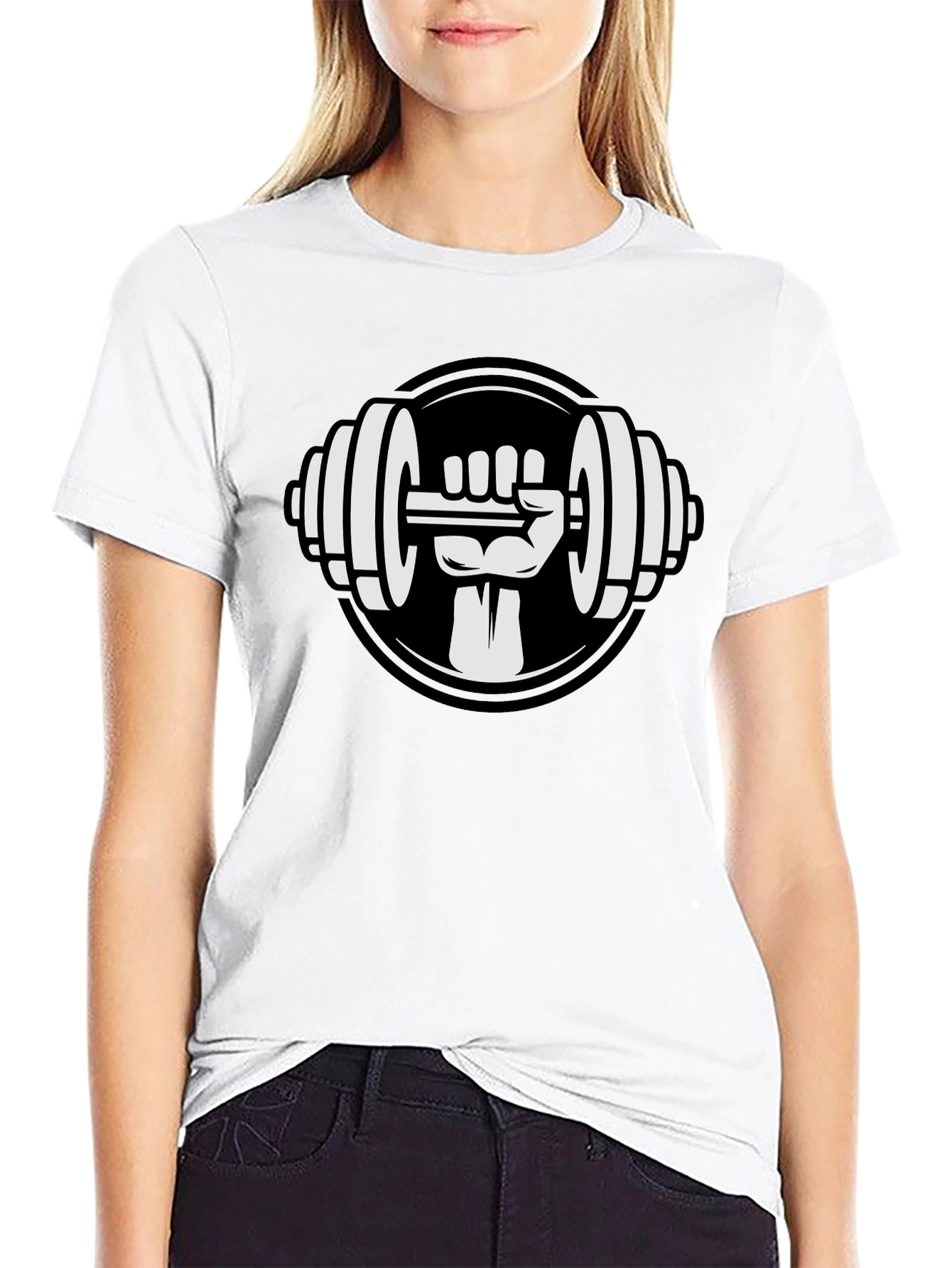 Weightlifting Hand T-Shirt - Black Graphic Tee