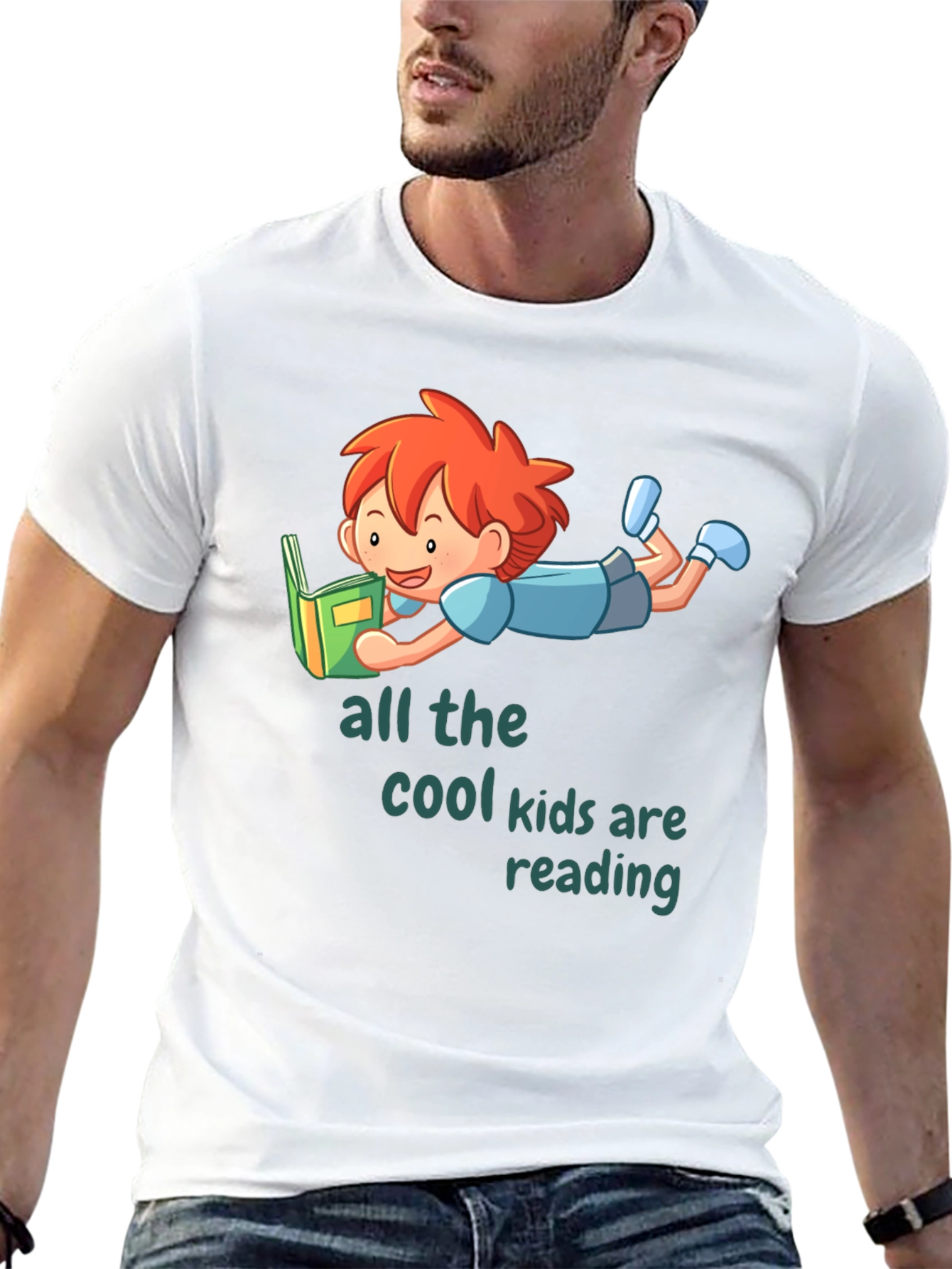 Cool Kids Reading Graphic T-Shirt