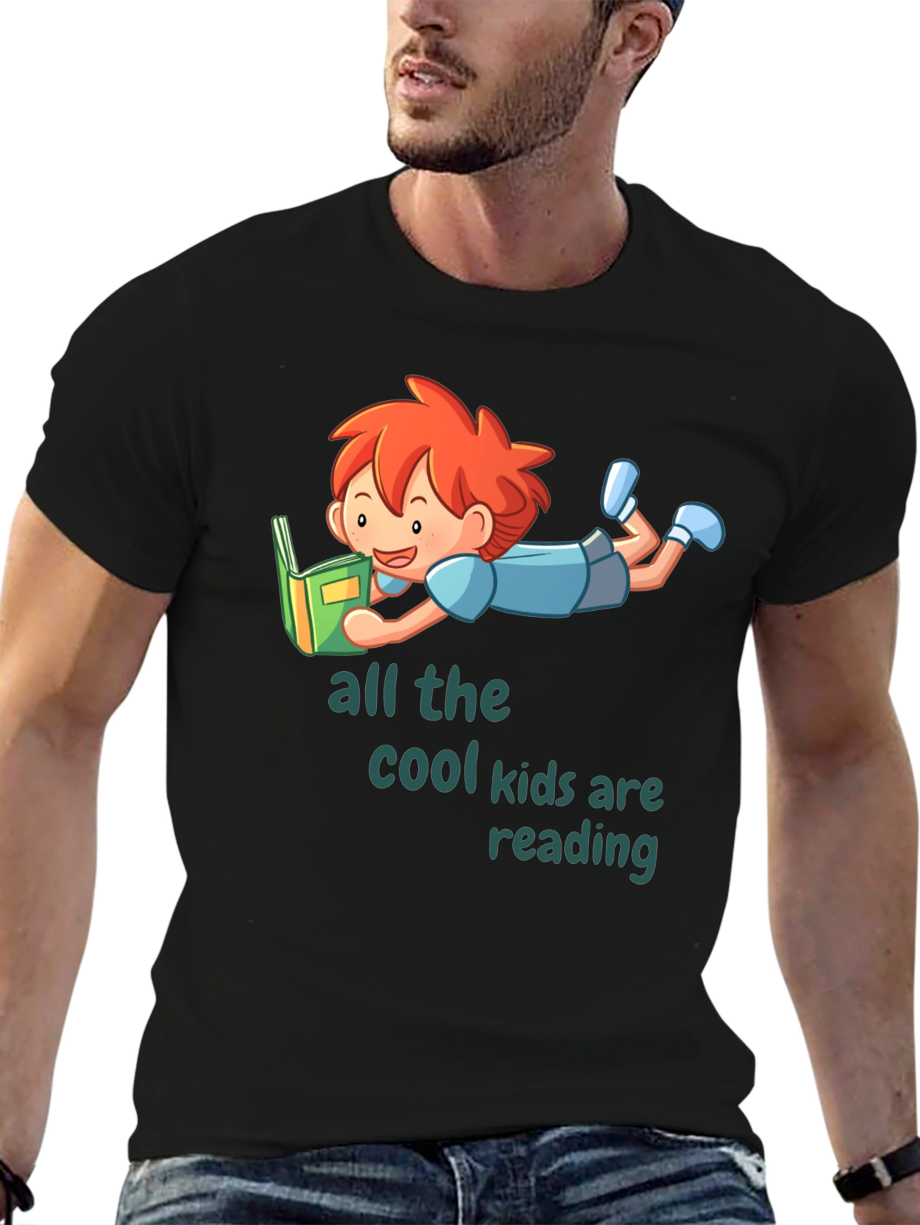 Cool Kids Reading Graphic T-Shirt
