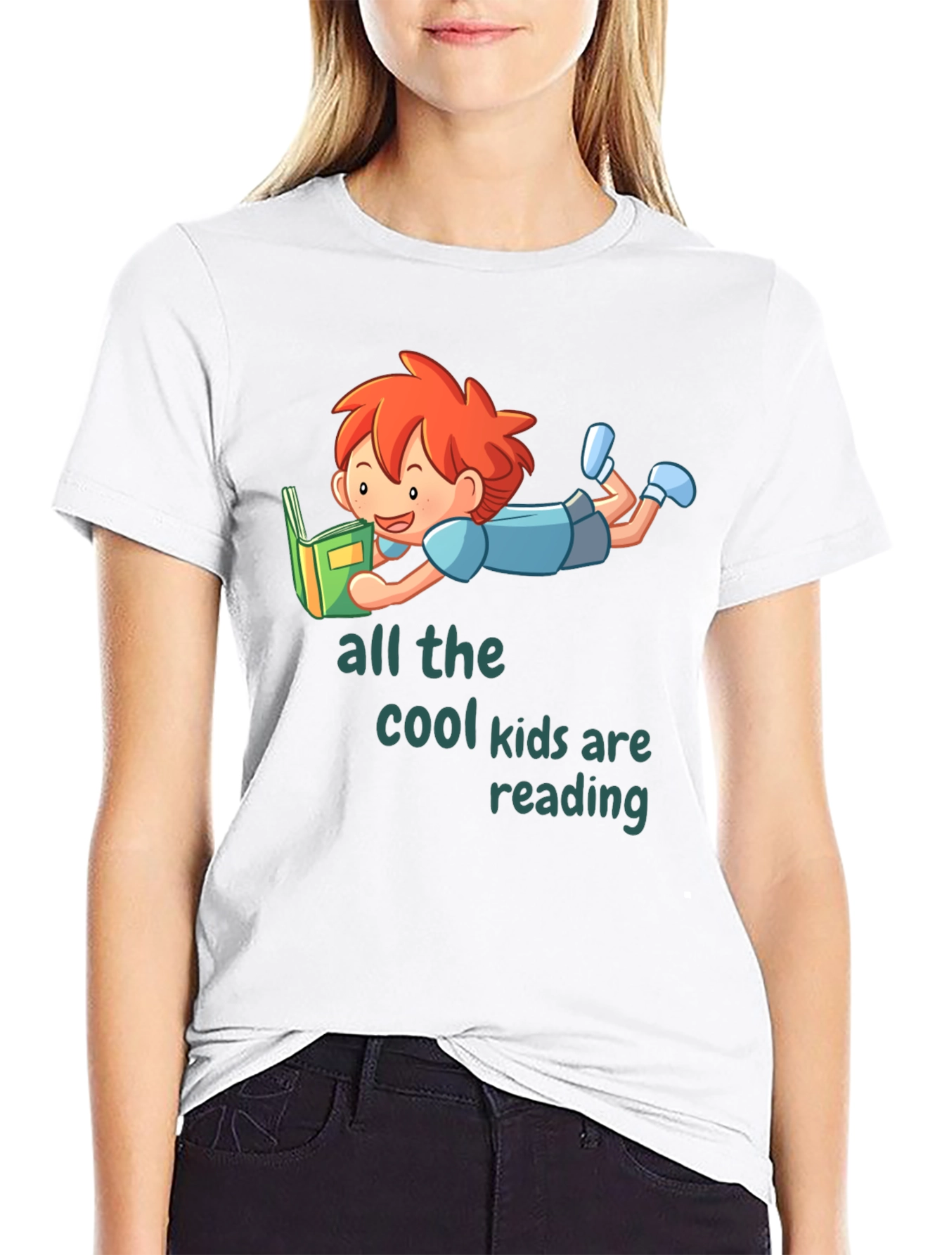 Cool Kids Reading Graphic T-Shirt