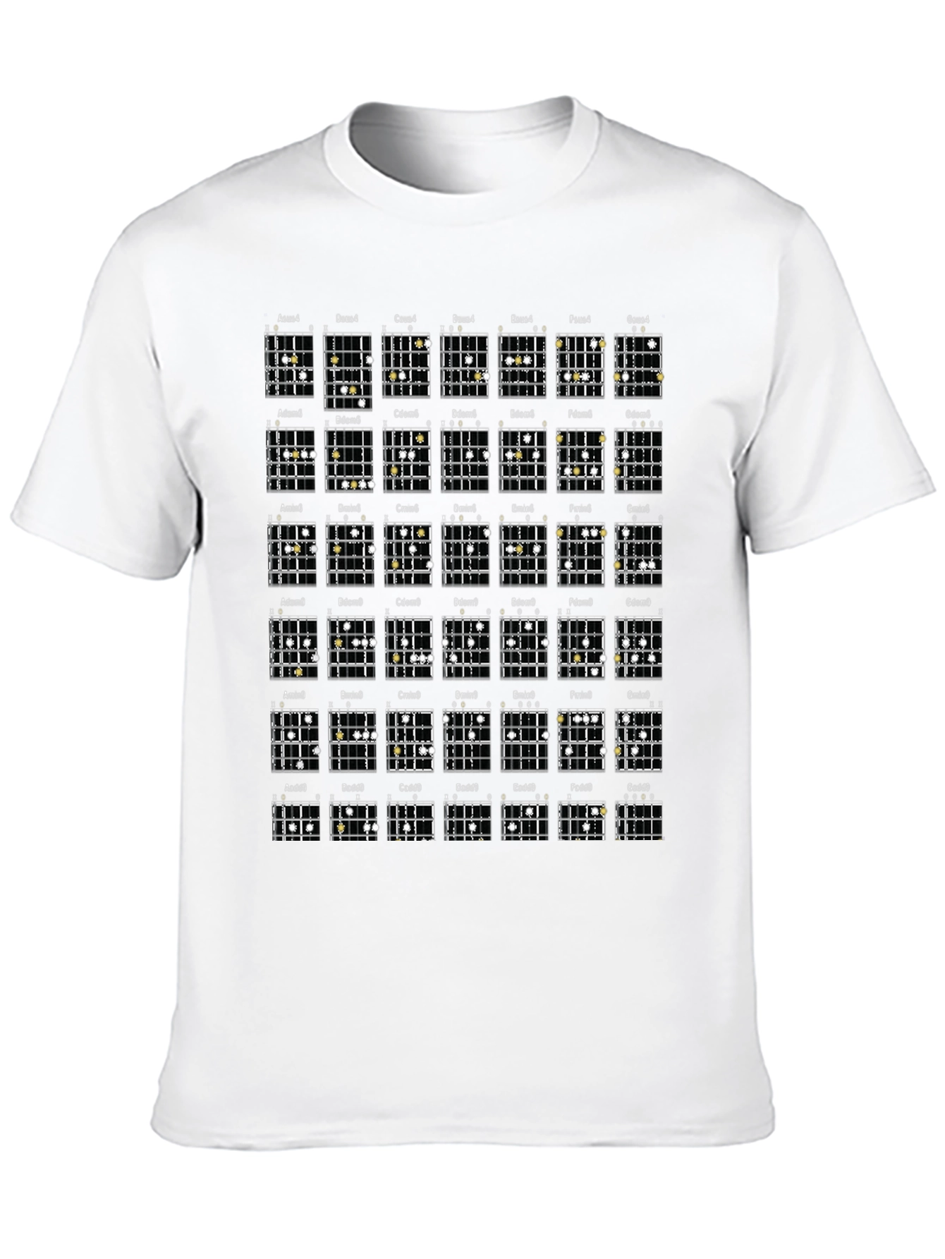 Guitar Chord Chart T-Shirt - Music Lover Tee