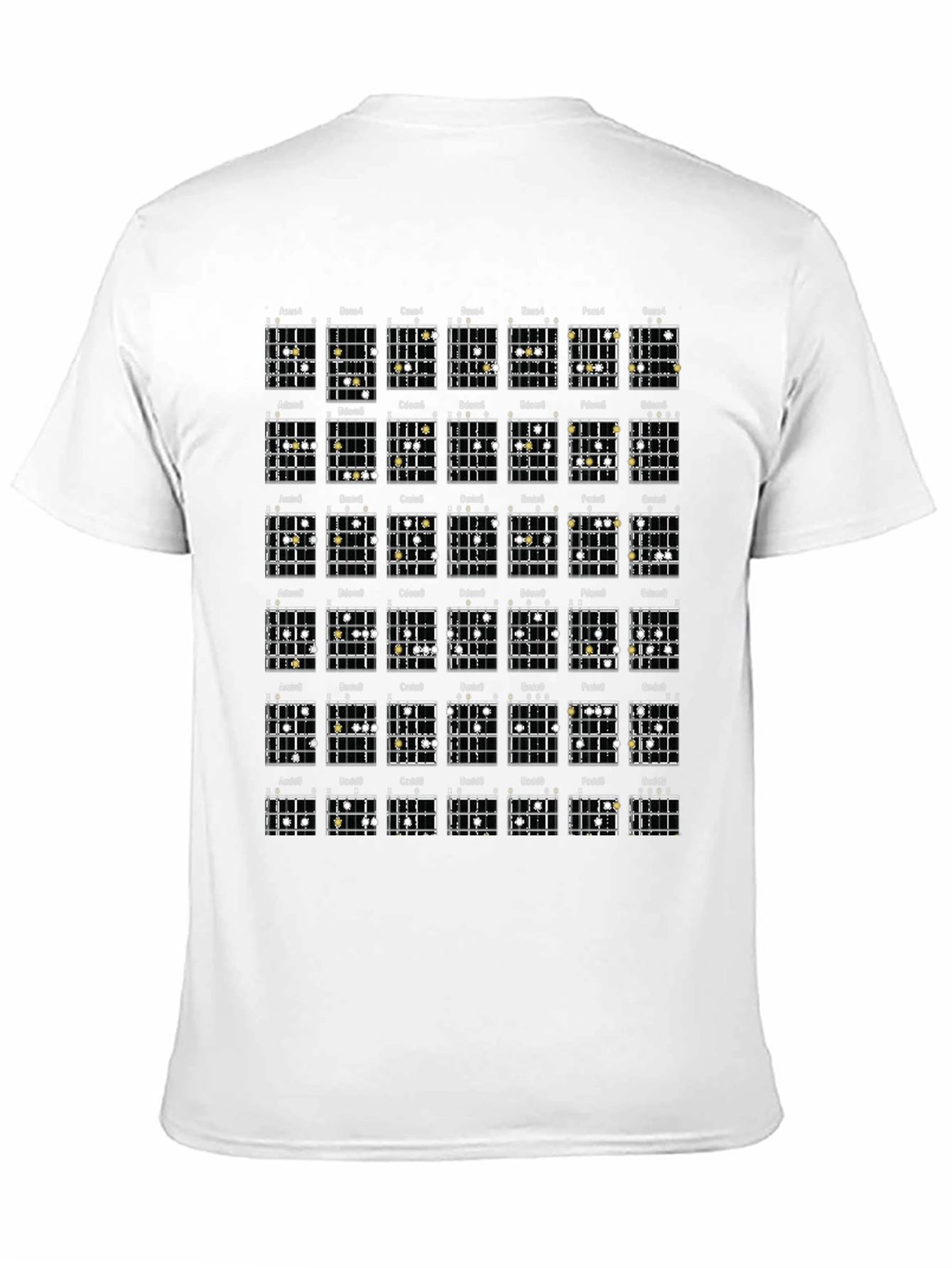 Guitar Chord Chart T-Shirt - Music Lover Tee