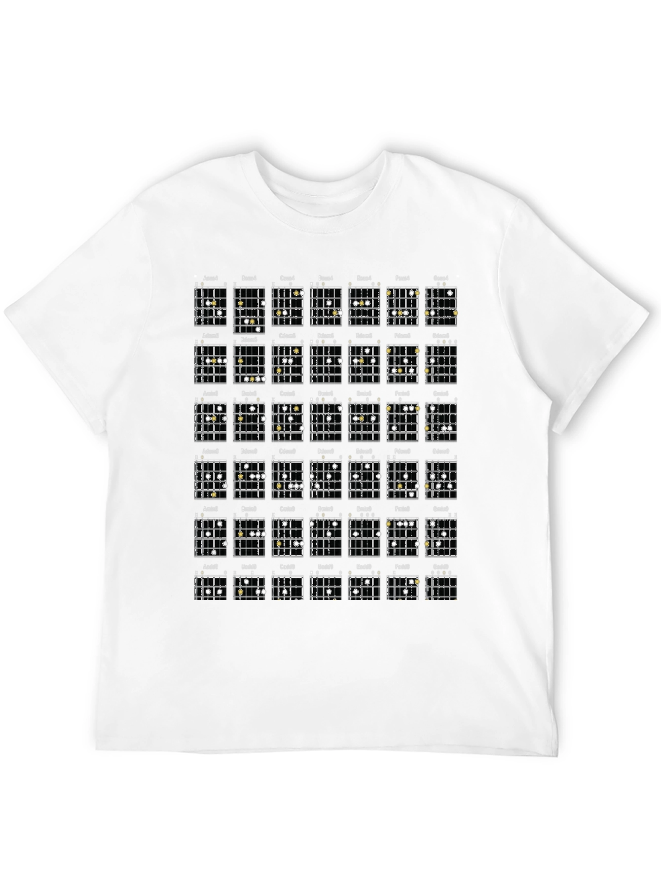 Guitar Chord Chart T-Shirt - Music Lover Tee