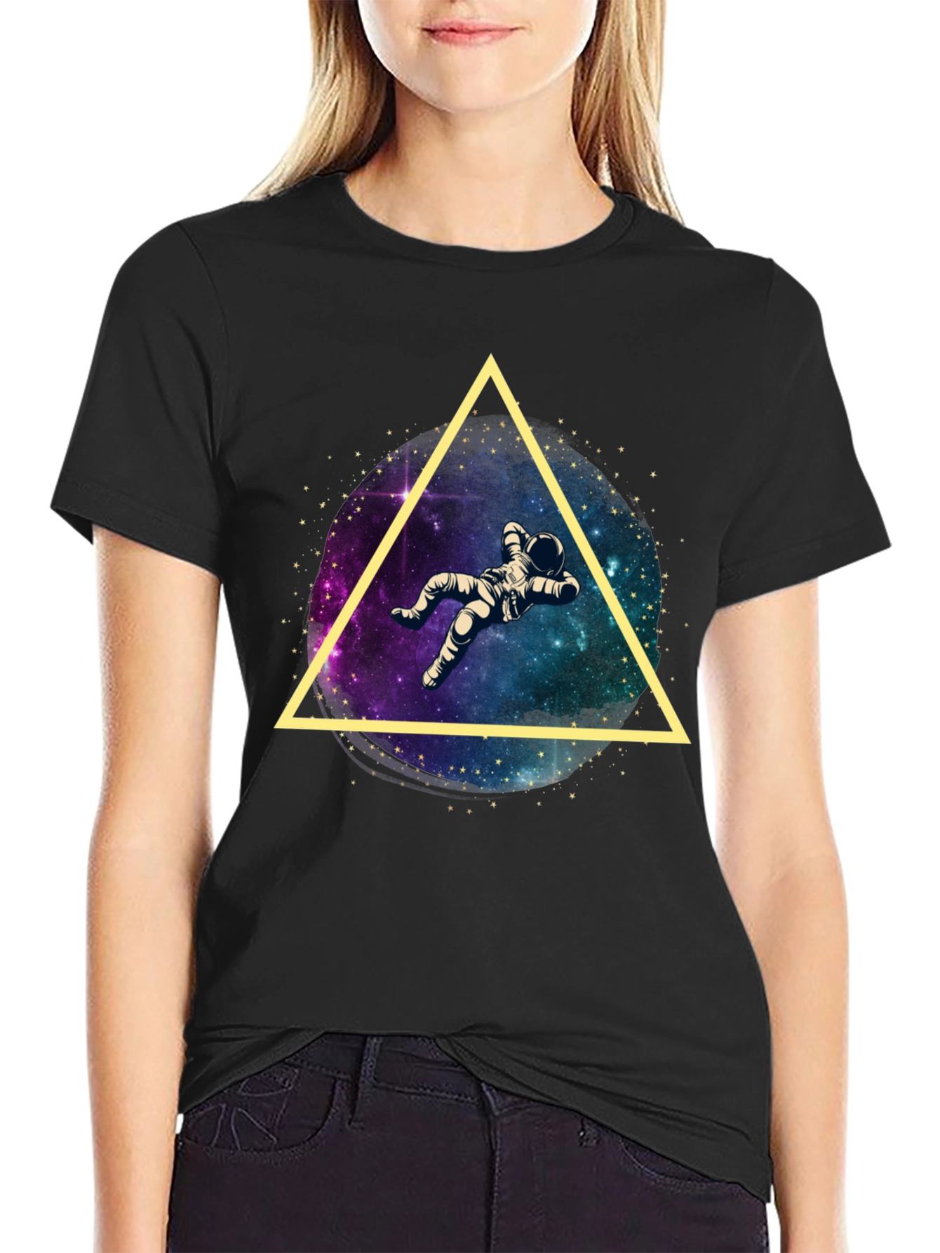 Astronaut Triangle Graphic Tee