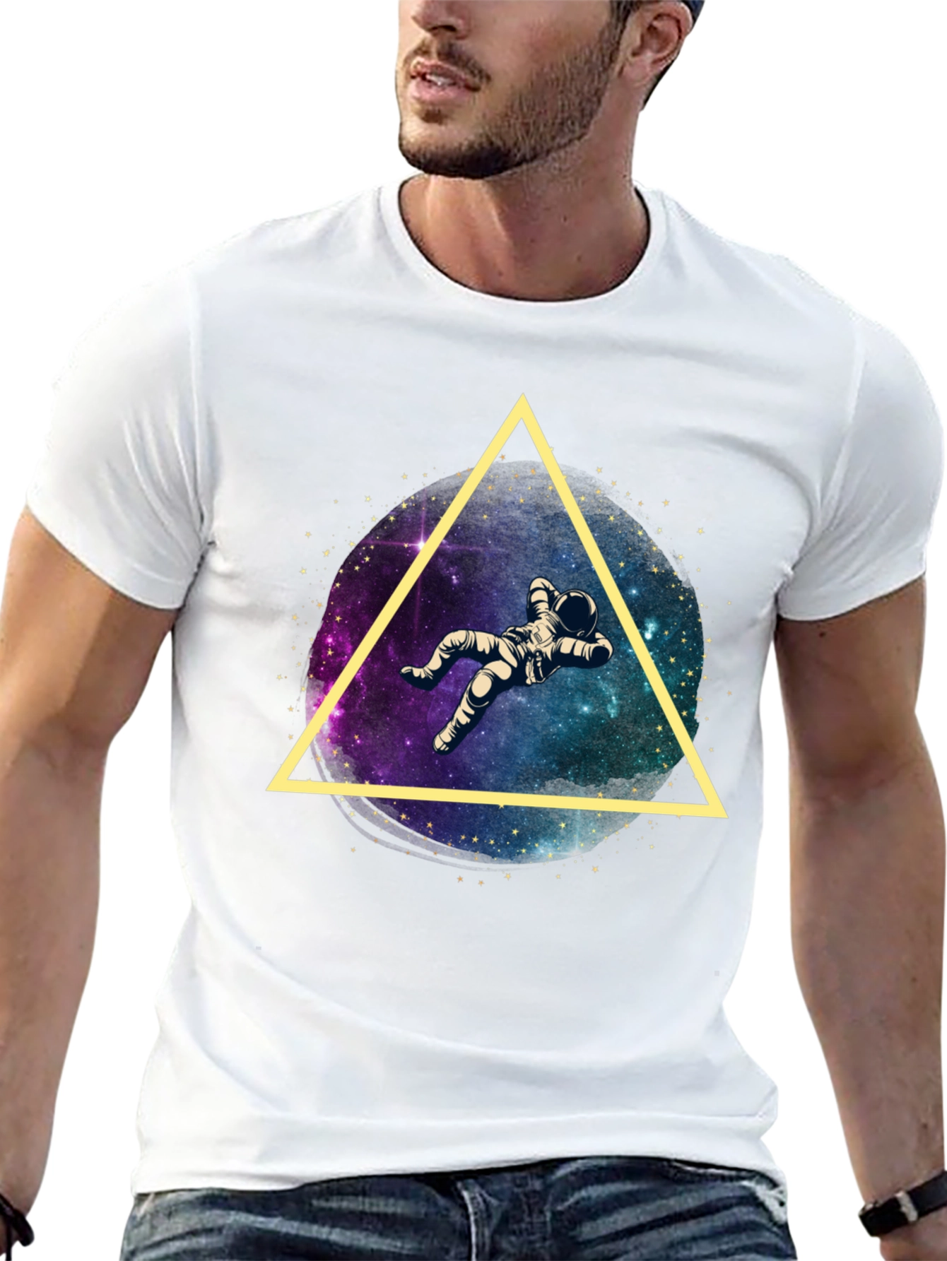 Astronaut Triangle Graphic Tee