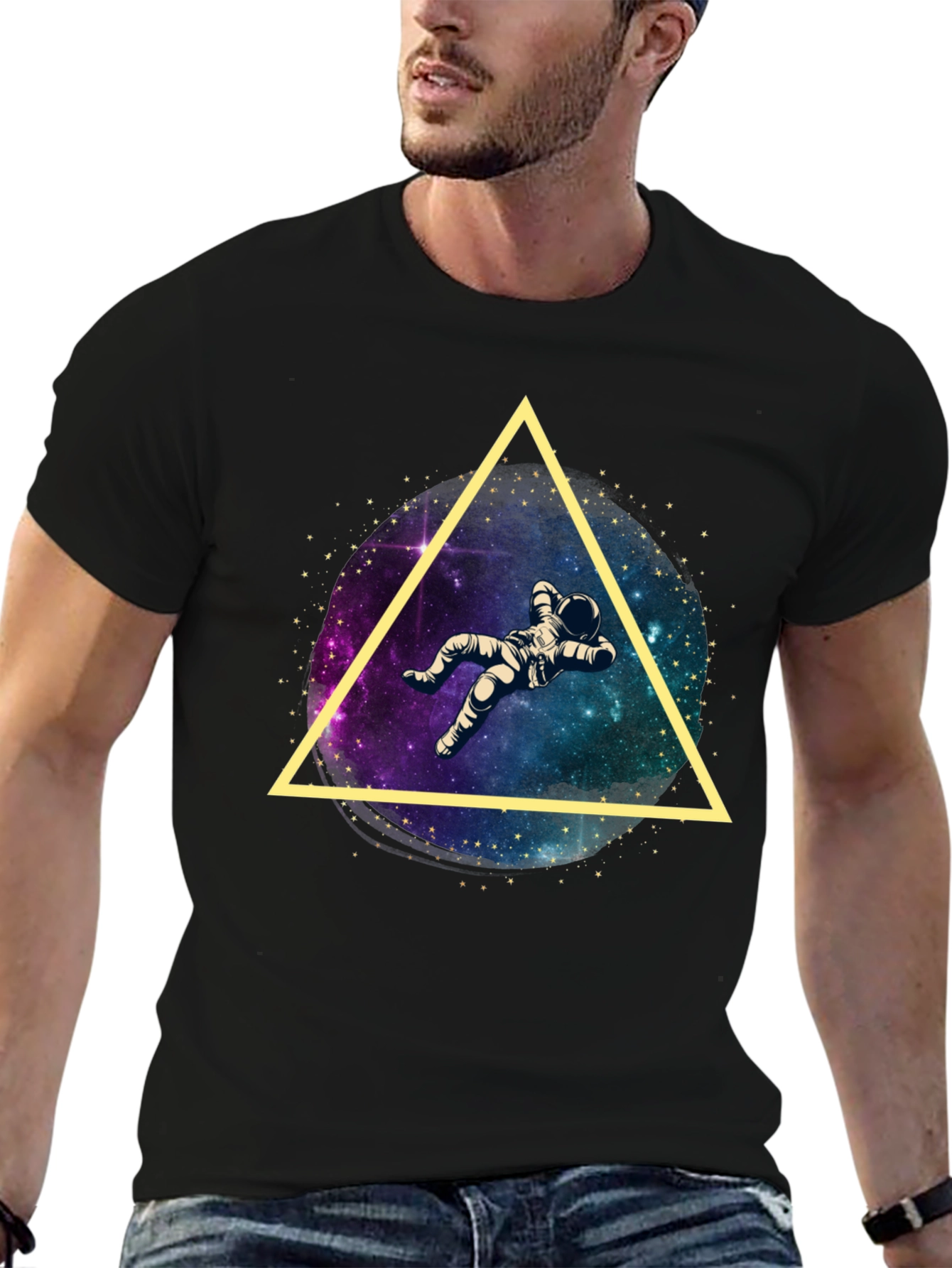 Astronaut Triangle Graphic Tee
