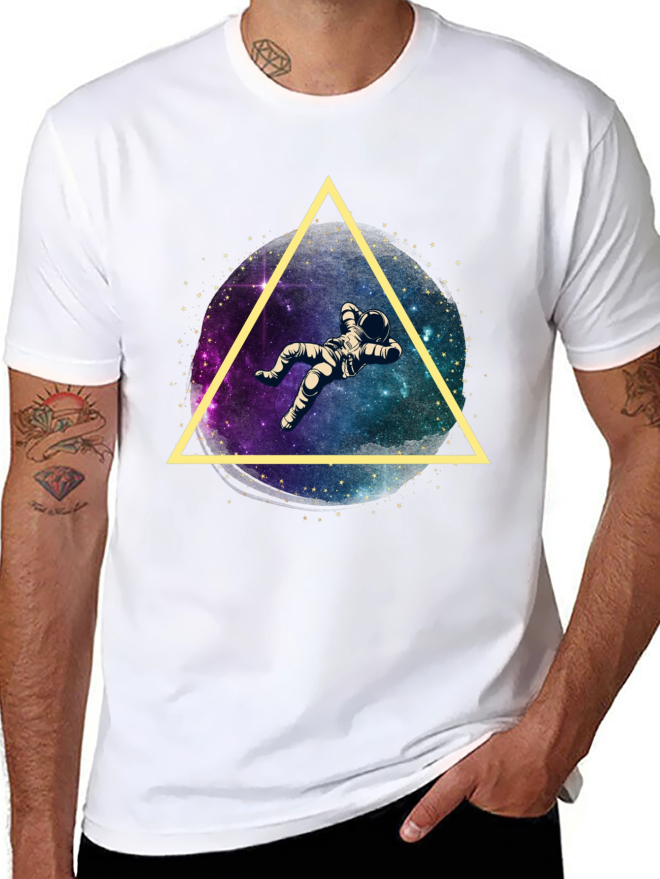 Astronaut Triangle Graphic Tee