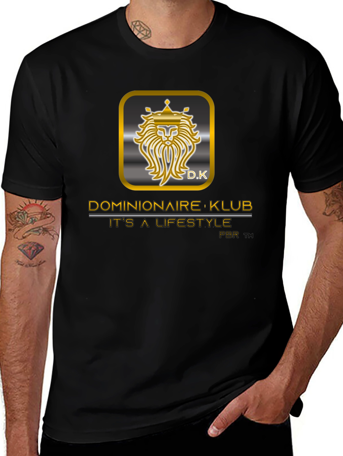Dominionaire Klub Lifestyle Black Tee