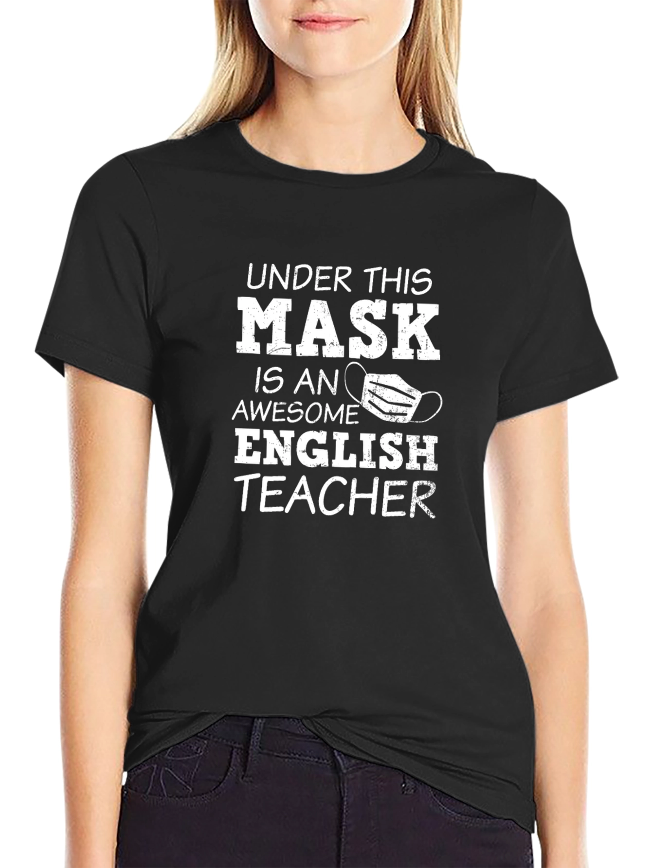 Awesome English Teacher Mask T-Shirt