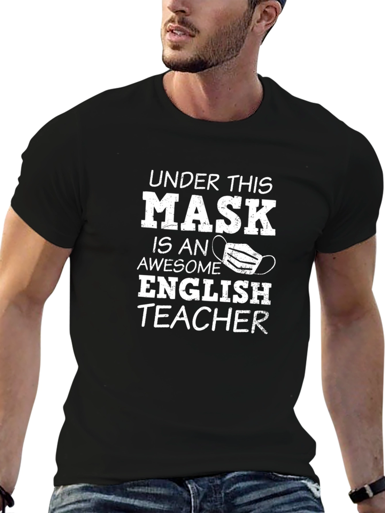 Awesome English Teacher Mask T-Shirt