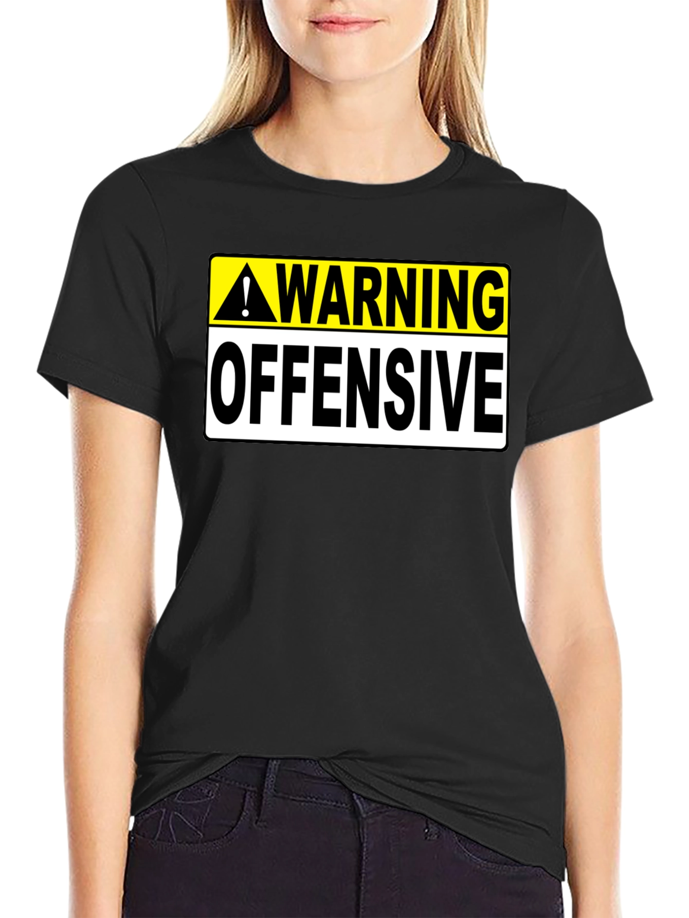 Warning Offensive Graphic T-Shirt