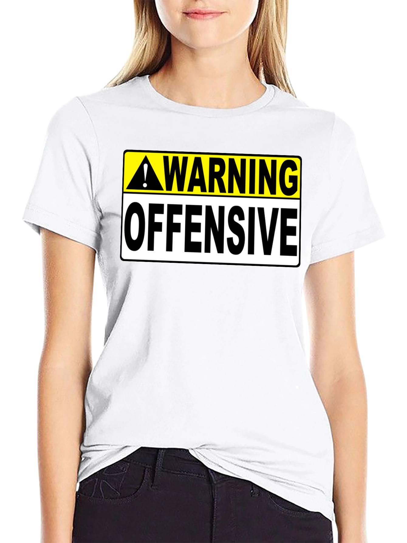 Warning Offensive Graphic T-Shirt