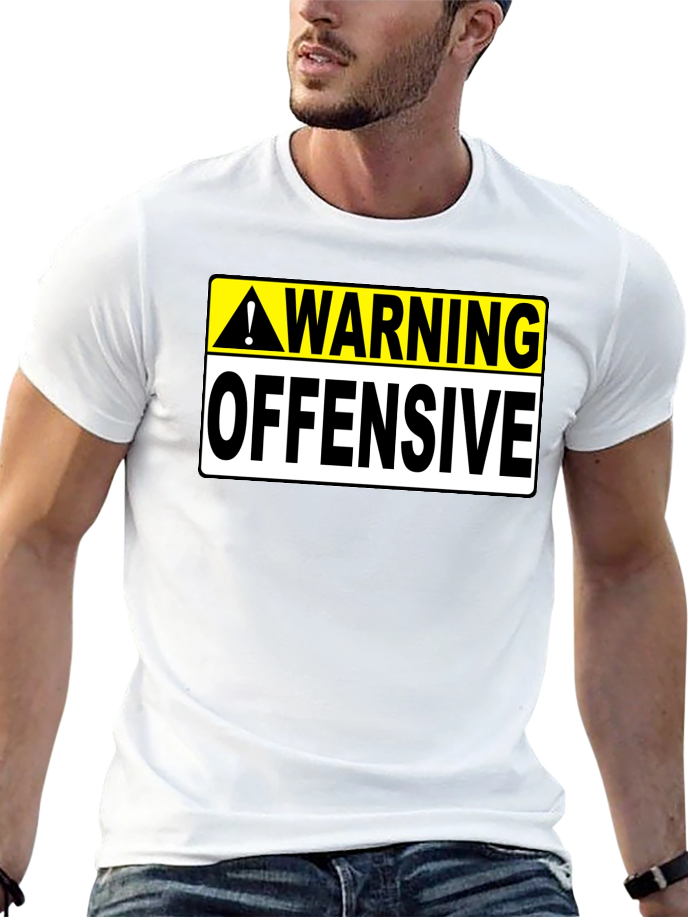 Warning Offensive Graphic T-Shirt